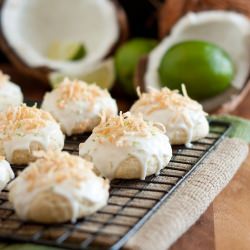 Coconut Lime Ricotta Cookies