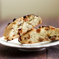 Chocolated Dipped Caramel Biscotti