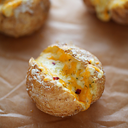 Cheesy Baked Jacket Potatoes