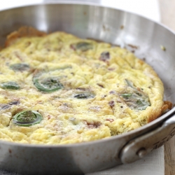 Fiddlehead Omelet for Brunch