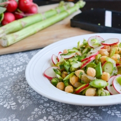 asparagus & radish salad