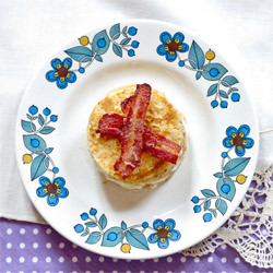 Maple Crêpe Cakes & Candied Bacon