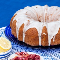 Lemon-Rhubarb Bundt Cake