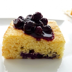 Blueberry Lemon Cornmeal Cake