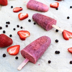 Berry Coconut Popsicles