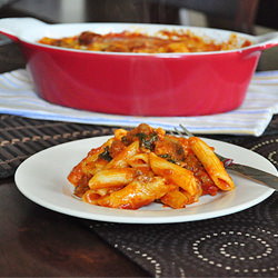 Three Cheese Baked Penne