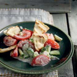 Greek Salad and Feta Dressing