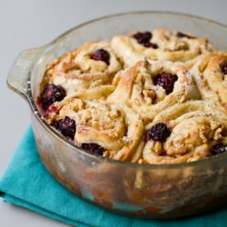 Blackberry Walnut Rolls