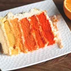 Orange Ombre Cake