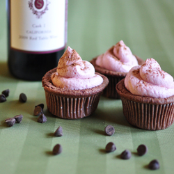 Red Wine & Chocolate Cupcakes