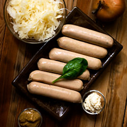 Grilled Bratwurst and Sauerkraut