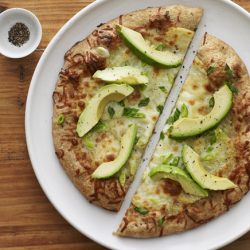 Potato and Avocado Pizza