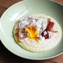 Bacon, Egg, and Cheese Polenta