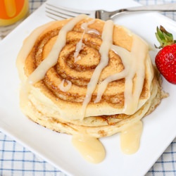 Cinnamon Roll Pancakes