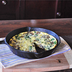 Portabella & Baby Spinach Frittata