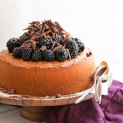 Almond and Blackberry Cake