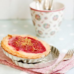 Lemon, Raspberry and Pistachio Tart