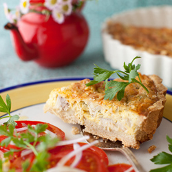 Trout & Mushrooms Quiche