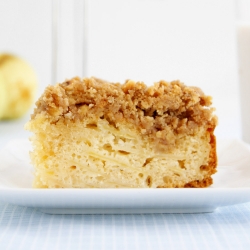 Apple Cake with Hazelnut Streusel