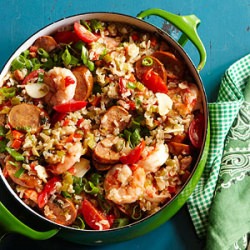 Chicken Andouille, Shrimp Jambalaya