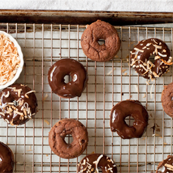 Gluten Free Baked Chocolate Donuts