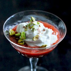 Rhubarb Fool with Coconut Cream