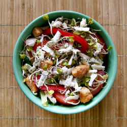 Spicy Chicken and Blue Cheese Salad