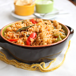 Chickpeas pilaf