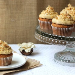 Banana, Chocolate & Peanut Cupcakes