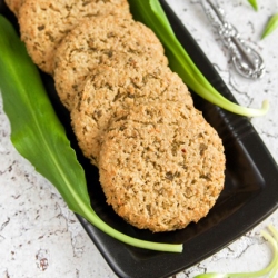 Cheese and Wild Garlic Patties