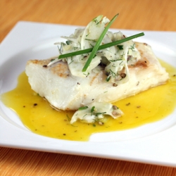 Halibut with fennel