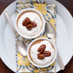 Buttered Pecan Pots de Creme