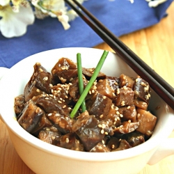 Sesame Garlic Eggplant