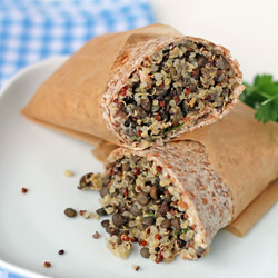 Whole Grain Quinoa & Lentil Wrap