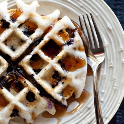 Gluten-Free/Vegan Blueberry Waffles