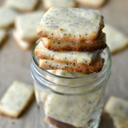 Lemon Poppy Seed Shortbread