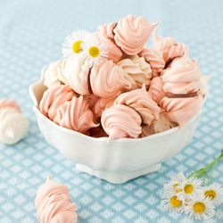 Rose Water Meringue Kisses