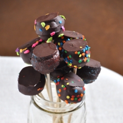 Vegan Black Bean Brownie Pops