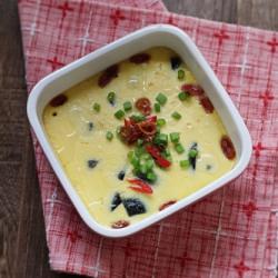 Steamed Egg with Minced Meat