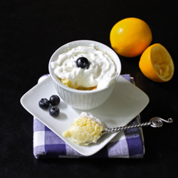 Meyer Lemon Pudding Cakes