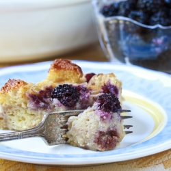 Blackberry Vanilla Bread Pudding