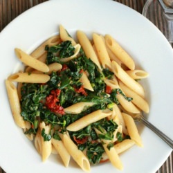 Penne w/ Kale & Tomatoes