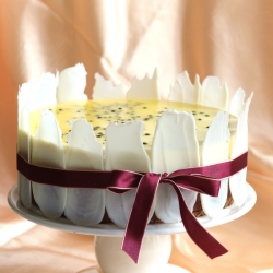 Chocolate Passionfruit Mousse Cake