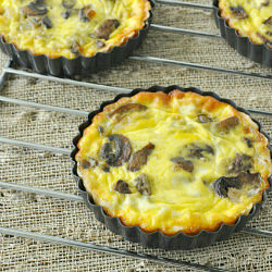 Mushroom Swiss Quiche