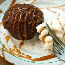 Date Pudding with Caramel Sauce