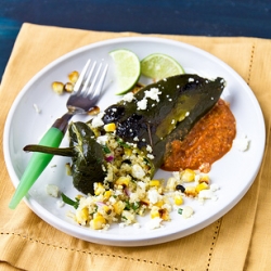 Quinoa Stuffed Poblano