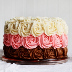 Neapolitan Rose Cake