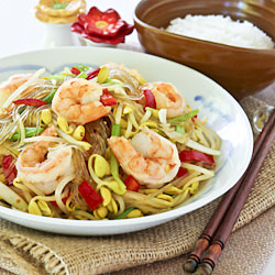 Sprouts and Shrimp Stir-fry