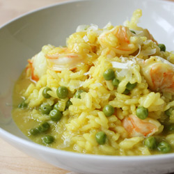 Shrimp & Pea Risotto