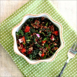 Red Quinoa and Kale Slaw